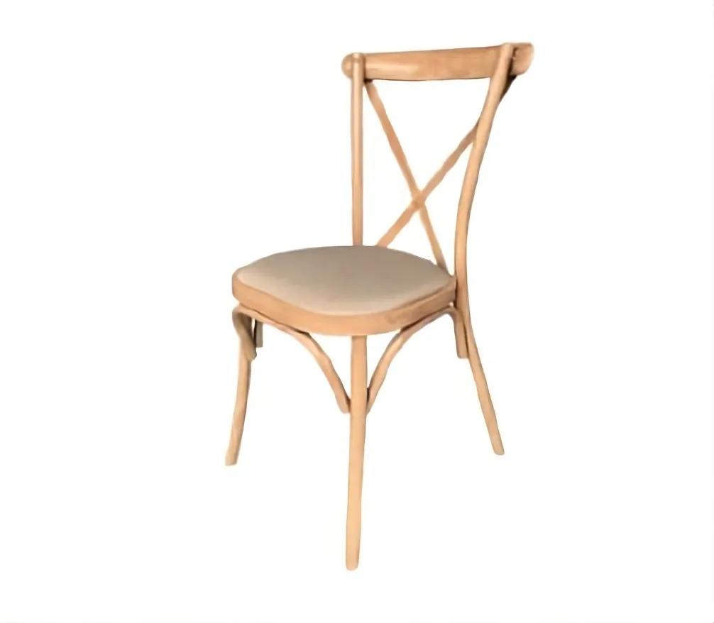 SILLA CRUZ ALUMINIO CON COJIN