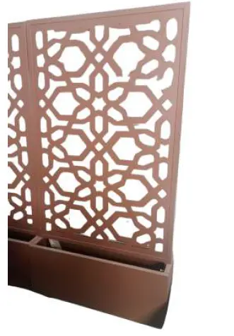 SEPARADOR C/JARDINERA METAL